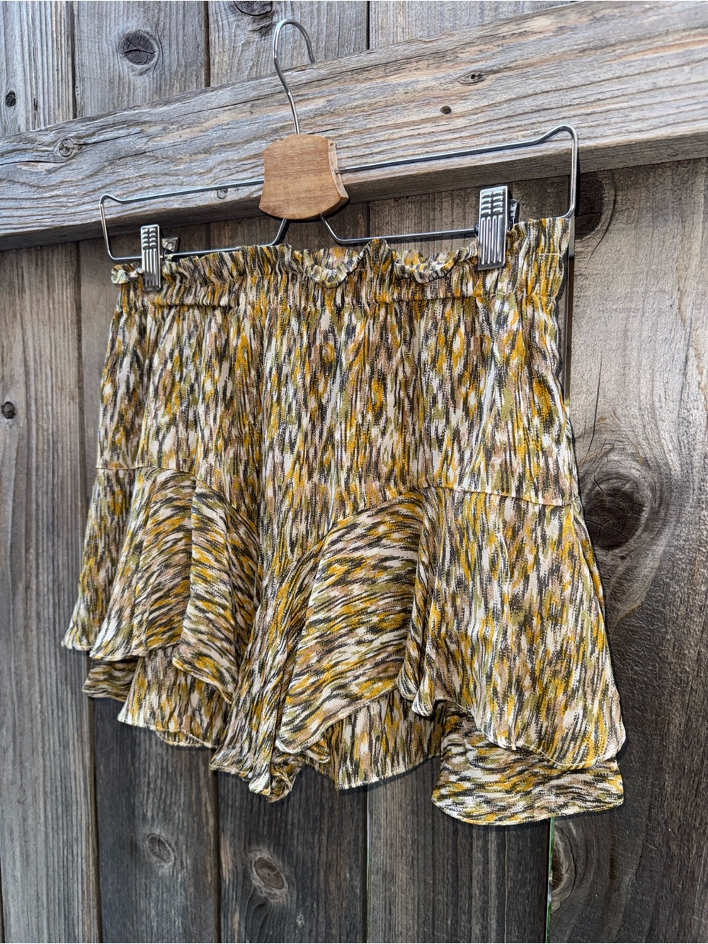 Isabel Marant Étoile Sornel Tiered Wool-Blend Shorts Size 34/US 2 - Picture 4 of 13